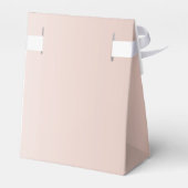 Roze Roze Gouden Glitters & Glans Monogram Bedankdoosjes (Achterkant)