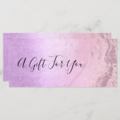 Roze roze goudglitter en paarse make-up kunstenaar (Voorkant / Achterkant)