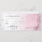 Roze roze goudglitter lippen marmer make-up arties (Achterkant)