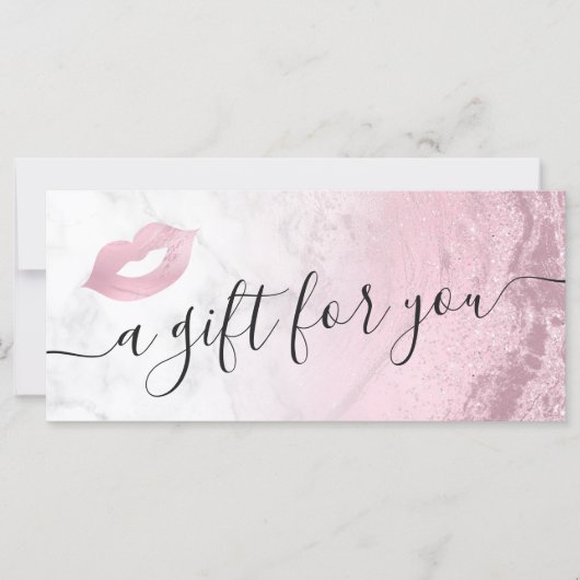 Roze roze goudglitter lippen marmer make-up arties (Voorkant)