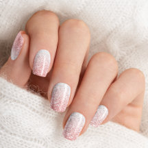 Roze Roze Goudkleurige Ombre Glitter