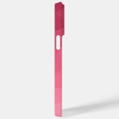 Roze roze Gradiënt Geometrisch Mesh Patroon Monogr Case-Mate iPhone Case (Achterkant / Rechts)