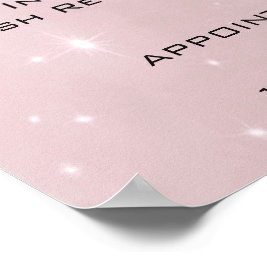 Roze roze grijze makreel met groene knollen prijze poster (Hoek)