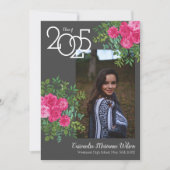 Roze roze grijze moderne aankondiging van Afstuder (Voorkant)