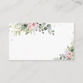 Roze Roze Groene Recept Aanvraagkaart Informatiekaartje (Achterkant)