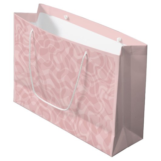 Roze Roze Groot Cadeauzakje (Voorkant Gekanteld)