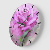 roze roze grote klok (Hoek)