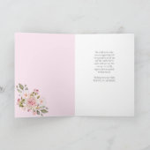 Roze roze grote papieren papieren Moederdag Kaart (Binnen)