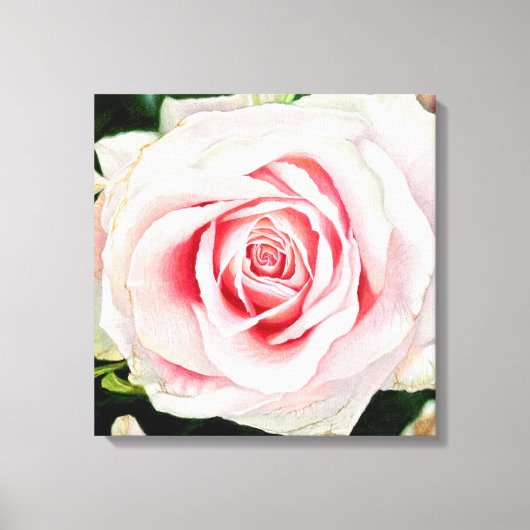 Roze Roze Hand-getrokken Potlood Crayon Art Print (Voorkant)
