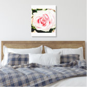 Roze Roze Hand-getrokken Potlood Crayon Art Print (Insitu (Slaapkamer))