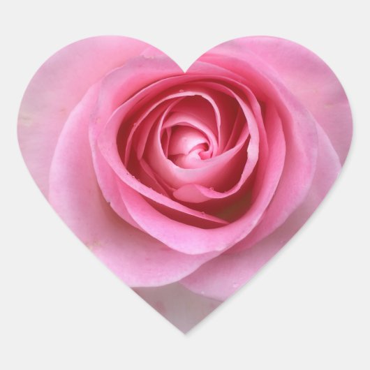 Roze Roze Hart Stickers (Voorkant)