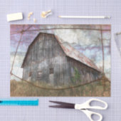 Roze roze hemel textuur Oude Barn Tissuepapier (Craft)