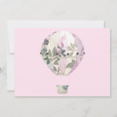 ROZE ROZE HETE LUCHTBAL ELEGANT TROUWEN KAART (Achterkant)