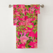 Roze roze heup, roze wild roos heup bad handdoek (Insitu)