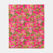 Roze roze heup, roze wild roos heup fleece deken (Voorkant)