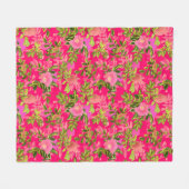 Roze roze heup, roze wild roos heup fleece deken (Voorkant (Horizontaal))