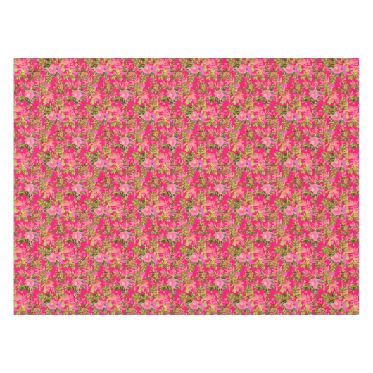 Roze roze heup, roze wild roos heup tafelkleed (Voorkant (Horizontaal))
