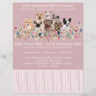 Roze Roze Honden Uitlaat Budget Tickets Flyer