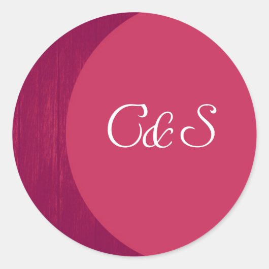 Roze/Roze Houten Stickers van de Korrelenvelop (Voorkant)