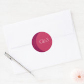 Roze/Roze Houten Stickers van de Korrelenvelop (Envelop)