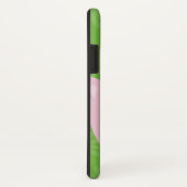 Roze roze iPhone Cell Hoesje Green Background (Achterkant / rechts)