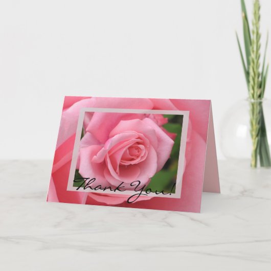 Roze roze kaart (Voorkant)