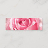 Roze roze kaart mini visitekaartje (Achterkant)