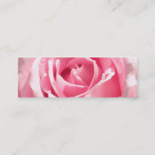 Roze roze kaart mini visitekaartje (Achterkant)