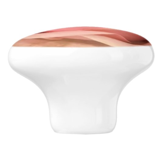 Roze Roze Keramische Pull Knop (Zijkant)