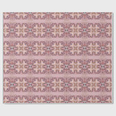 Roze Roze Kerstballen Cadeaupapier (Vlak)