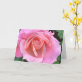 Roze roze klaver kaart (Gele Bloem)