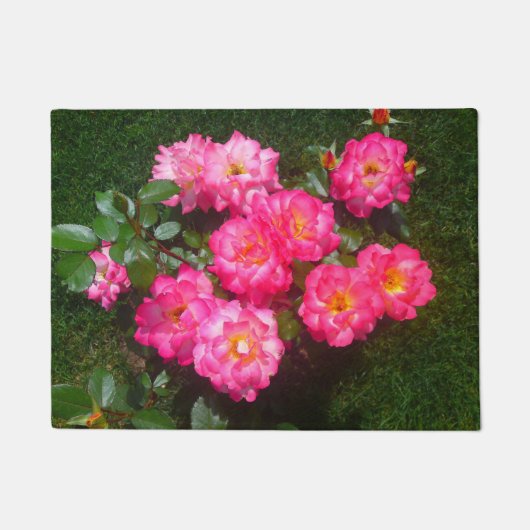Roze roze klepdeur deurmat (Voorkant)