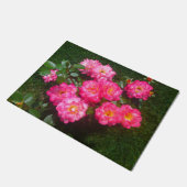 Roze roze klepdeur deurmat (Schuin)