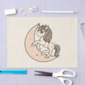 Roze Roze Kleur Hemel Maangeboorte Tissuepapier (Craft)