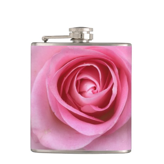 Roze Roze kolf Vanyl Verpakte kolf Heupfles (Voorkant)