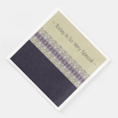 roze roze kreamy beige en grijs servet (Hoek)