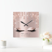 Roze roze kreupelpasteien met ruitdiamant prinses vierkante klok (Huis)