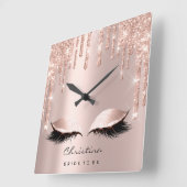 Roze roze kreupelpasteien met ruitdiamant prinses vierkante klok (Hoek)