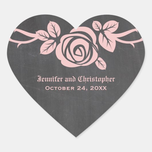 Roze roze kurkboardweddenschappen hart sticker (Voorkant)
