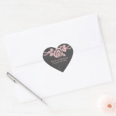Roze roze kurkboardweddenschappen hart sticker (Envelop)
