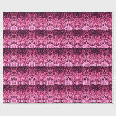 Roze roze kwartsgewijs geodes abstract patroon cadeaupapier (Vlak)