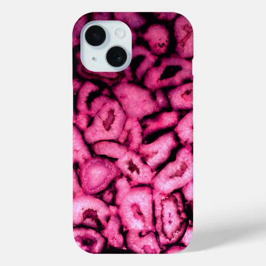 Roze roze kwartsgewijs geodes abstract patroon Case-Mate iPhone case (Achterkant)