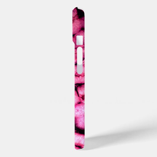 Roze roze kwartsgewijs geodes abstract patroon Case-Mate iPhone case (Achterkant / Links)