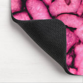 Roze roze kwartsgewijs geodes abstract patroon muismat (Hoek)