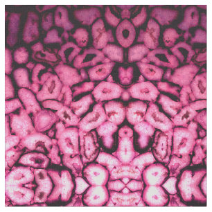 Roze roze kwartsgewijs geodes abstract patroon stof