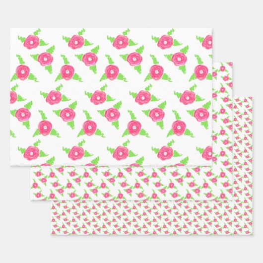 Roze Roze Lade Liner of Gift Wrap Set Inpakpapier Vel (Set)