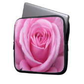 Roze roze laptophoes Romantisch Roos Hoesje tablet Laptop Sleeve (Voorkant Links)