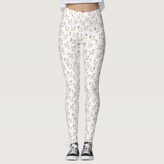 Roze roze leggings (Voorkant)