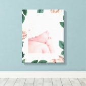  roze roze Lijst Canvas Afdrukken (Insitu (Houten vloer))