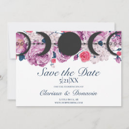 Roze Roze Maan Fase Wiccan Handfasting Save The Date